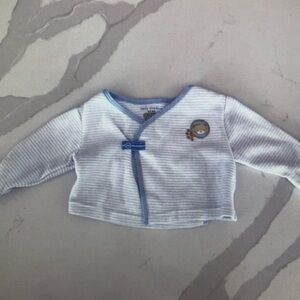 Striped Blue Kids Long Sleeve Top